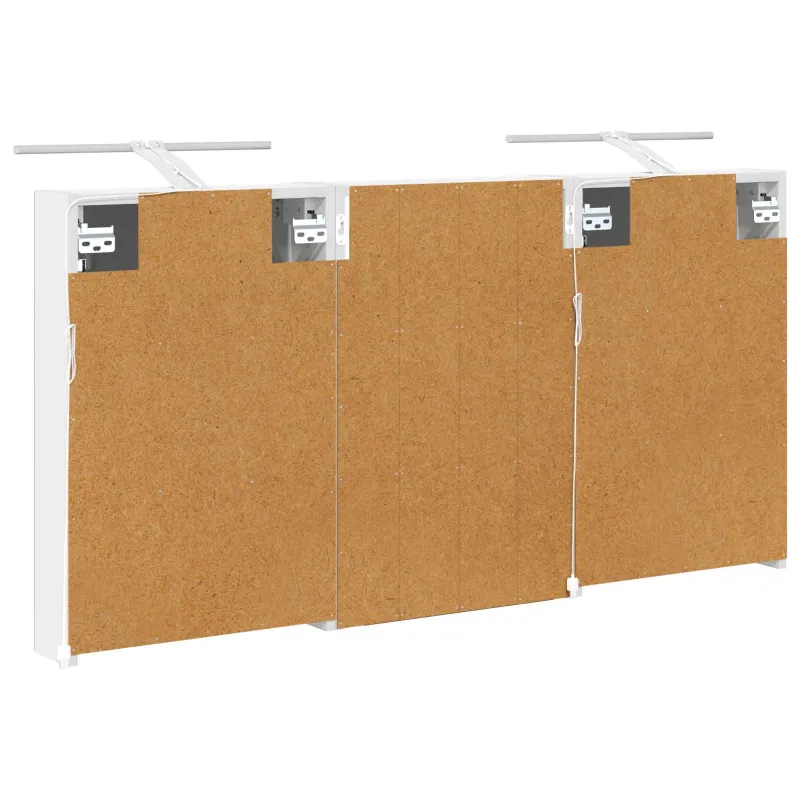 Vonios spintos komplektas su lentyna 3 pcs 120 x 10,5 x 60,5 cm