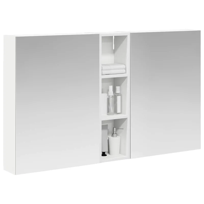 Vonios spintos komplektas su lentyna 3 pcs 120 x 14,5 x 70 cm