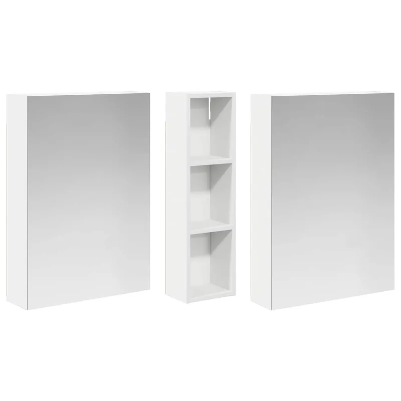 Vonios spintos komplektas su lentyna 3 pcs 120 x 14,5 x 70 cm