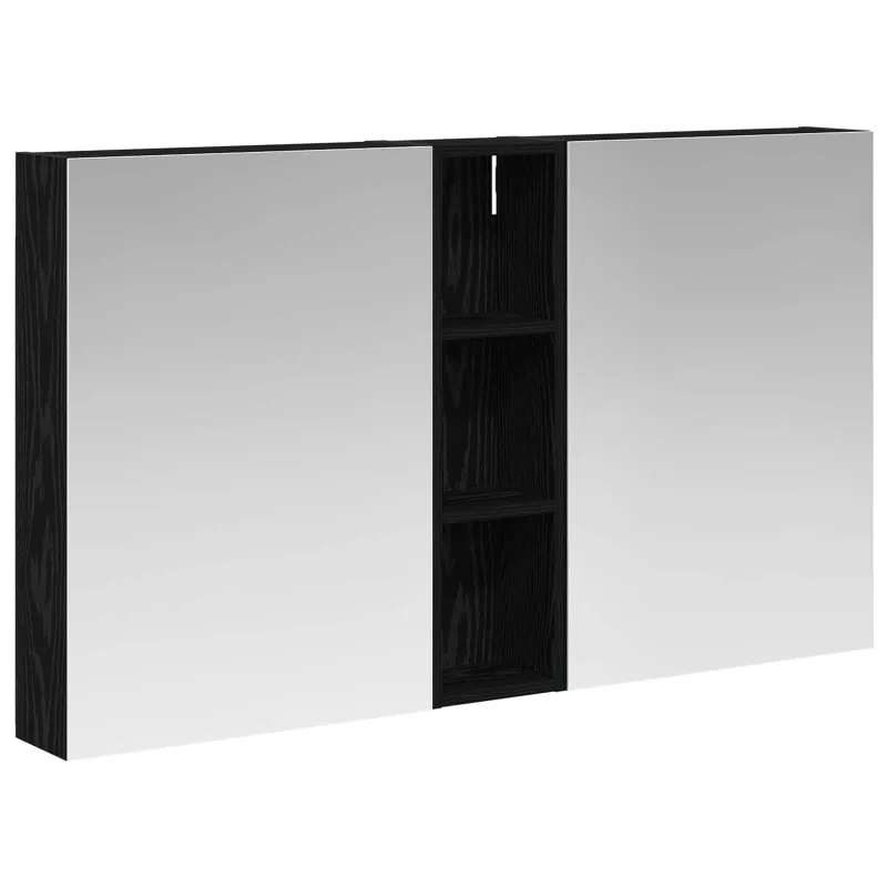 Vonios spintos komplektas su lentyna 3 pcs 120 x 14,5 x 70 cm