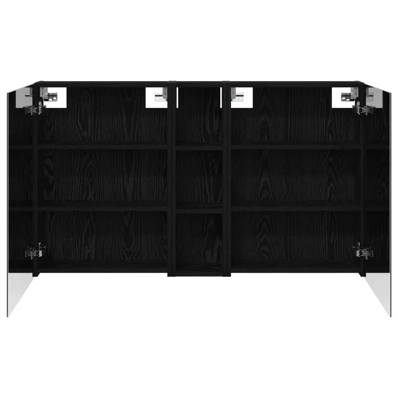 Vonios spintos komplektas su lentyna 3 pcs 120 x 14,5 x 70 cm