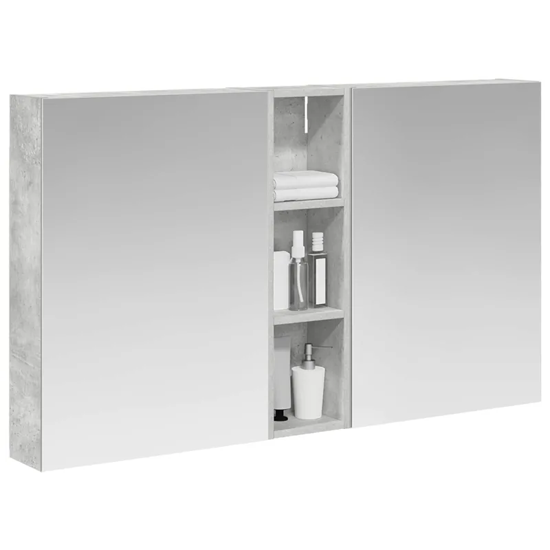 Vonios spintos komplektas su lentyna 3 pcs 120 x 14,5 x 70 cm