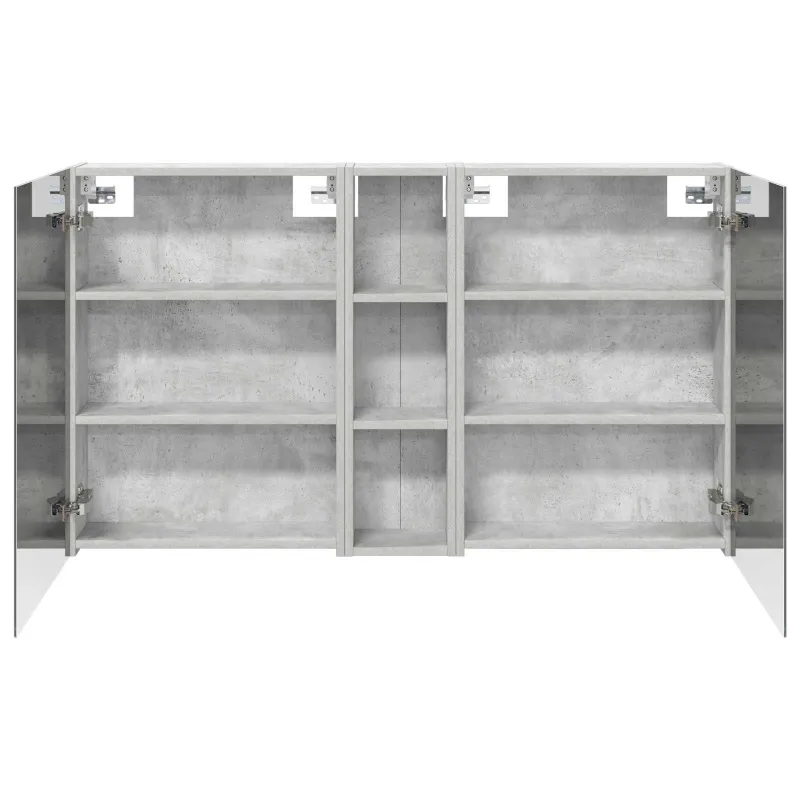 Vonios spintos komplektas su lentyna 3 pcs 120 x 14,5 x 70 cm