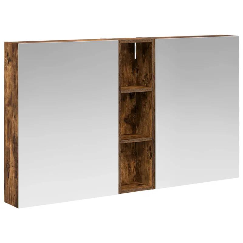 Vonios spintos komplektas su lentyna 3 pcs 120 x 14,5 x 70 cm