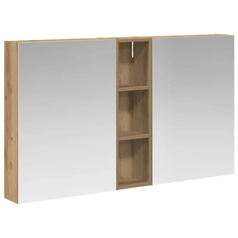 Vonios spintos komplektas su lentyna 3 pcs 120 x 14,5 x 70 cm