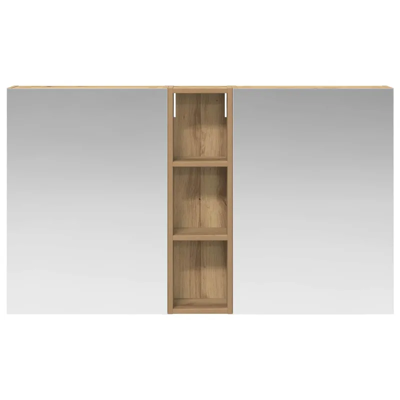 Vonios spintos komplektas su lentyna 3 pcs 120 x 14,5 x 70 cm