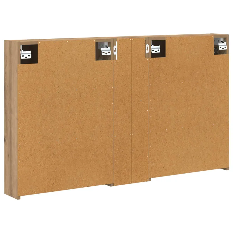 Vonios spintos komplektas su lentyna 3 pcs 120 x 14,5 x 70 cm