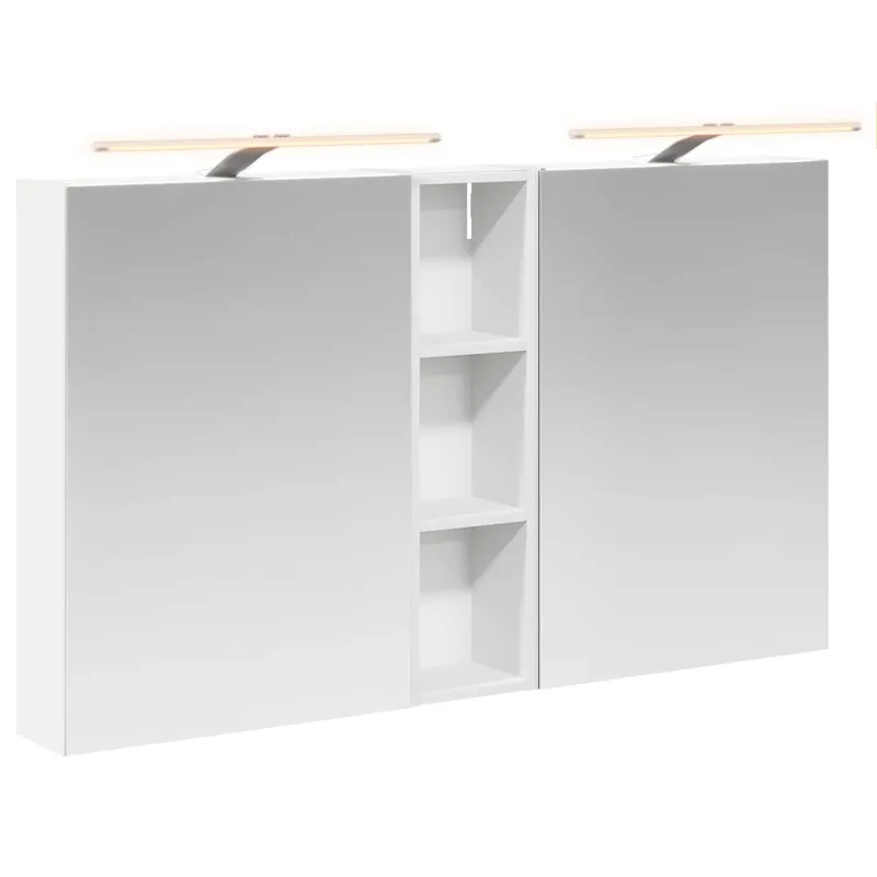 Vonios spintos komplektas su lentyna 3 pcs 120 x 14,5 x 70 cm