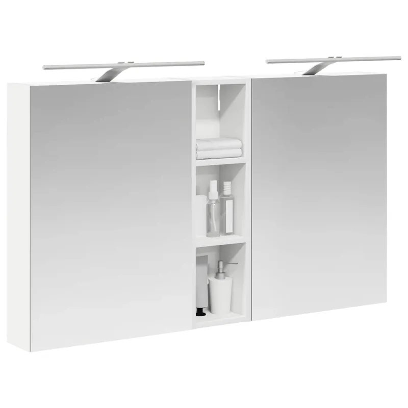 Vonios spintos komplektas su lentyna 3 pcs 120 x 14,5 x 70 cm