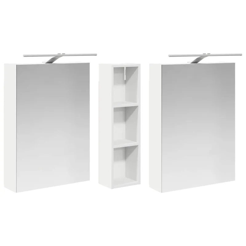 Vonios spintos komplektas su lentyna 3 pcs 120 x 14,5 x 70 cm