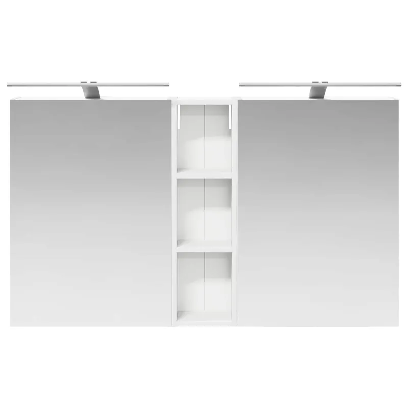 Vonios spintos komplektas su lentyna 3 pcs 120 x 14,5 x 70 cm