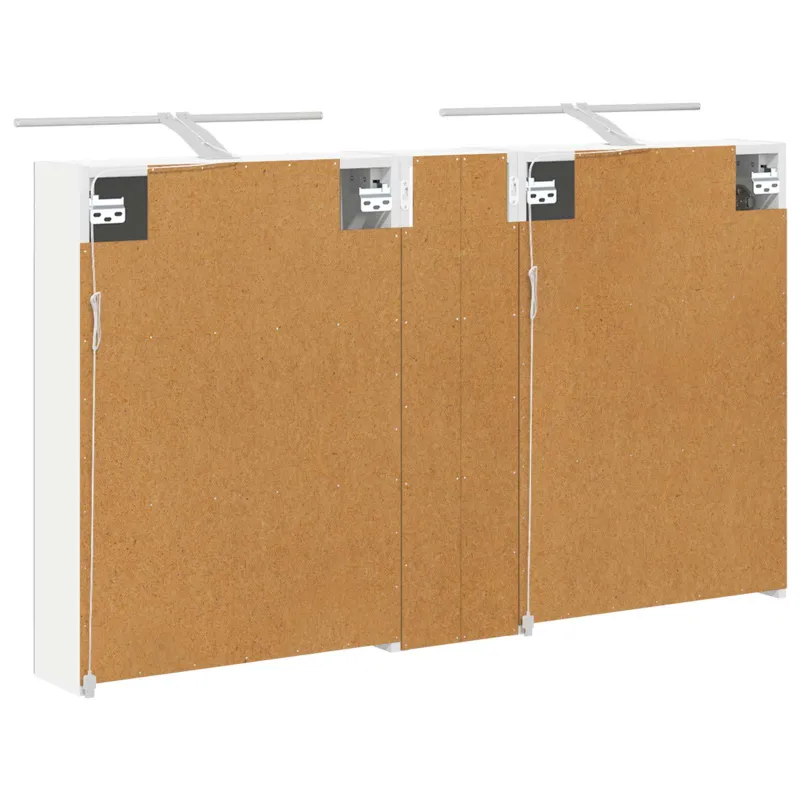 Vonios spintos komplektas su lentyna 3 pcs 120 x 14,5 x 70 cm