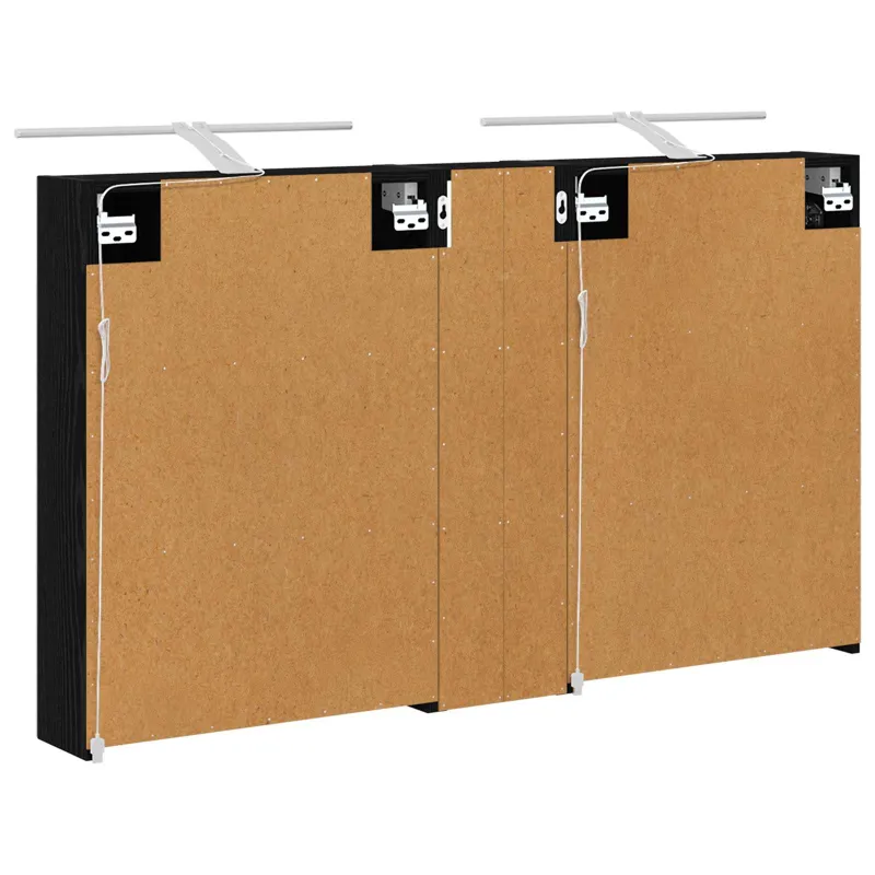 Vonios spintos komplektas su lentyna 3 pcs 120 x 14,5 x 70 cm