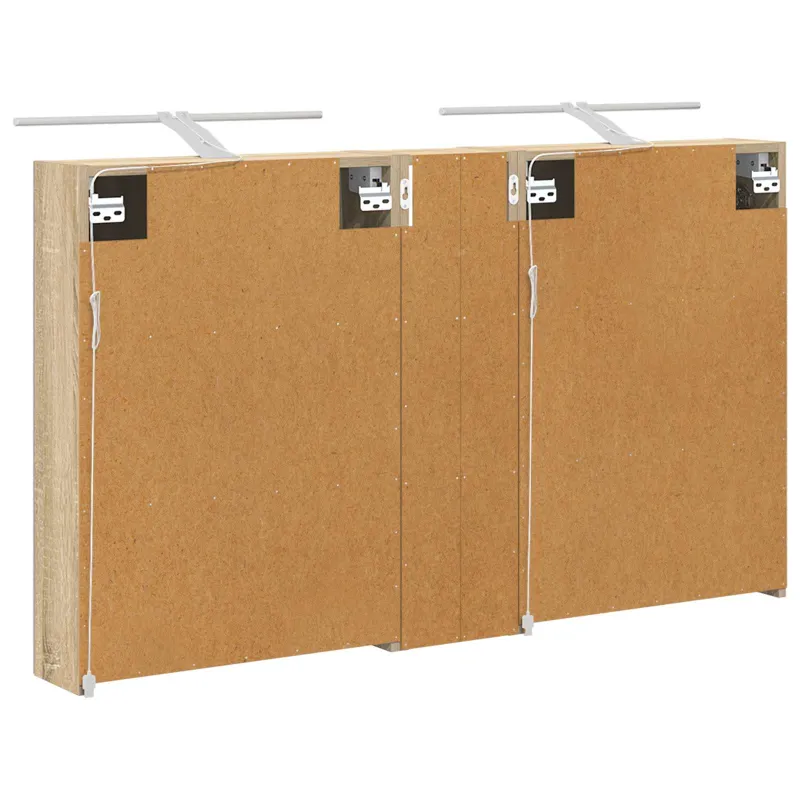 Vonios spintos komplektas su lentyna 3 pcs 120 x 14,5 x 70 cm