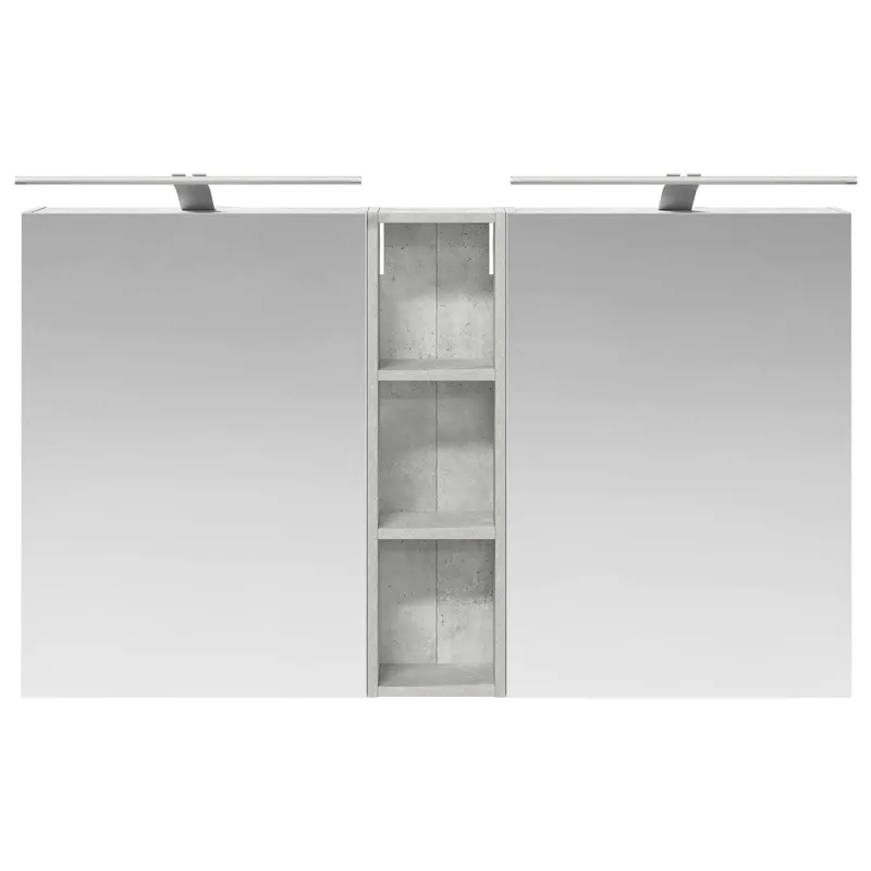 Vonios spintos komplektas su lentyna 3 pcs 120 x 14,5 x 70 cm