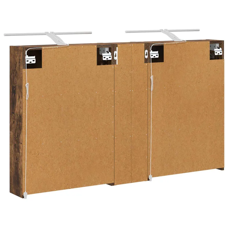 Vonios spintos komplektas su lentyna 3 pcs 120 x 14,5 x 70 cm