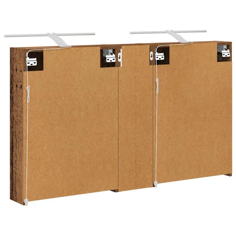 Vonios spintos komplektas su lentyna 3 pcs 120 x 14,5 x 70 cm