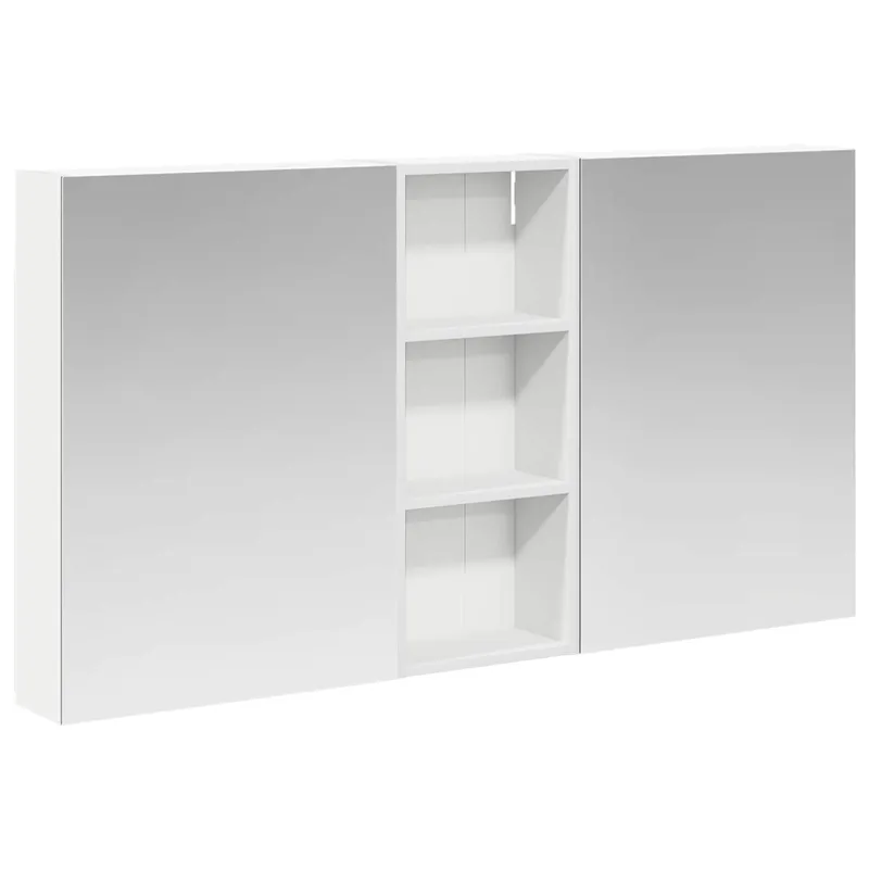 Vonios spintos komplektas su lentyna 3 pcs 130 x 14,5 x 70 cm