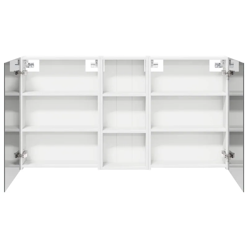 Vonios spintos komplektas su lentyna 3 pcs 130 x 14,5 x 70 cm