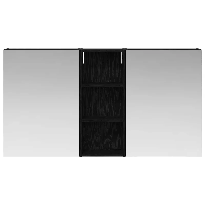 Vonios spintos komplektas su lentyna 3 pcs 130 x 14,5 x 70 cm