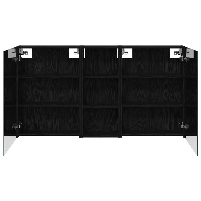 Vonios spintos komplektas su lentyna 3 pcs 130 x 14,5 x 70 cm