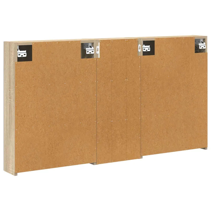 Vonios spintos komplektas su lentyna 3 pcs 130 x 14,5 x 70 cm