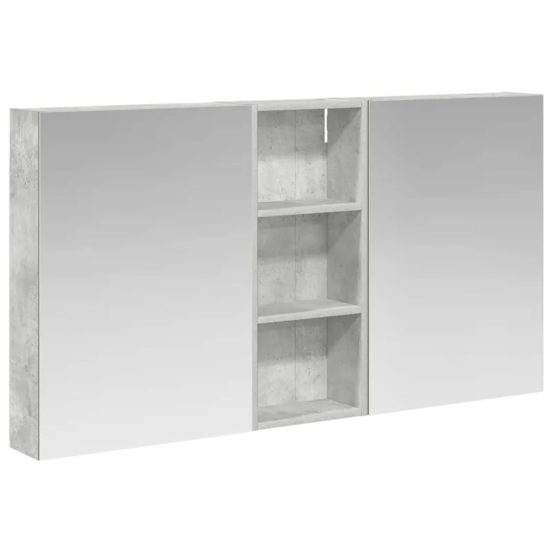 Vonios spintos komplektas su lentyna 3 pcs 130 x 14,5 x 70 cm
