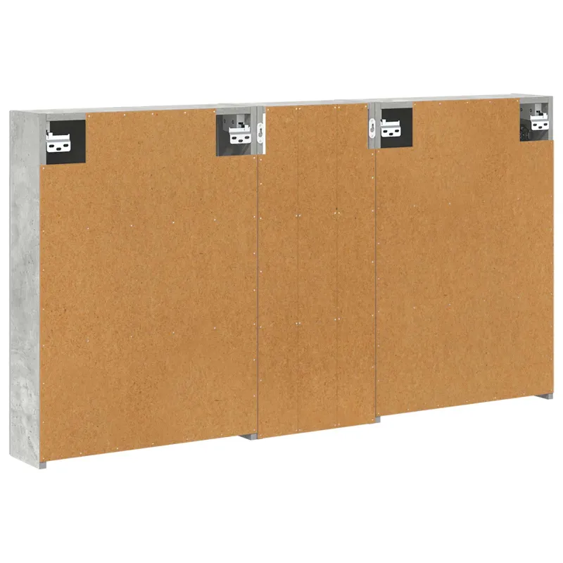 Vonios spintos komplektas su lentyna 3 pcs 130 x 14,5 x 70 cm