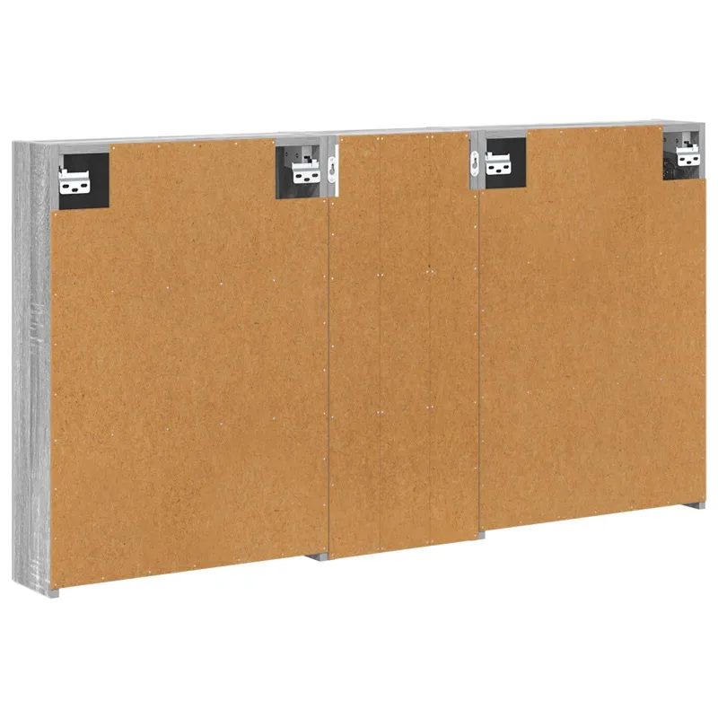 Vonios spintos komplektas su lentyna 3 pcs 130 x 14,5 x 70 cm