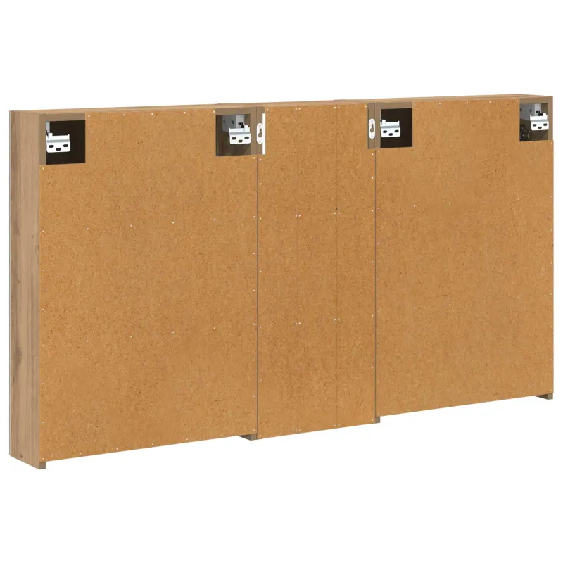 Vonios spintos komplektas su lentyna 3 pcs 130 x 14,5 x 70 cm