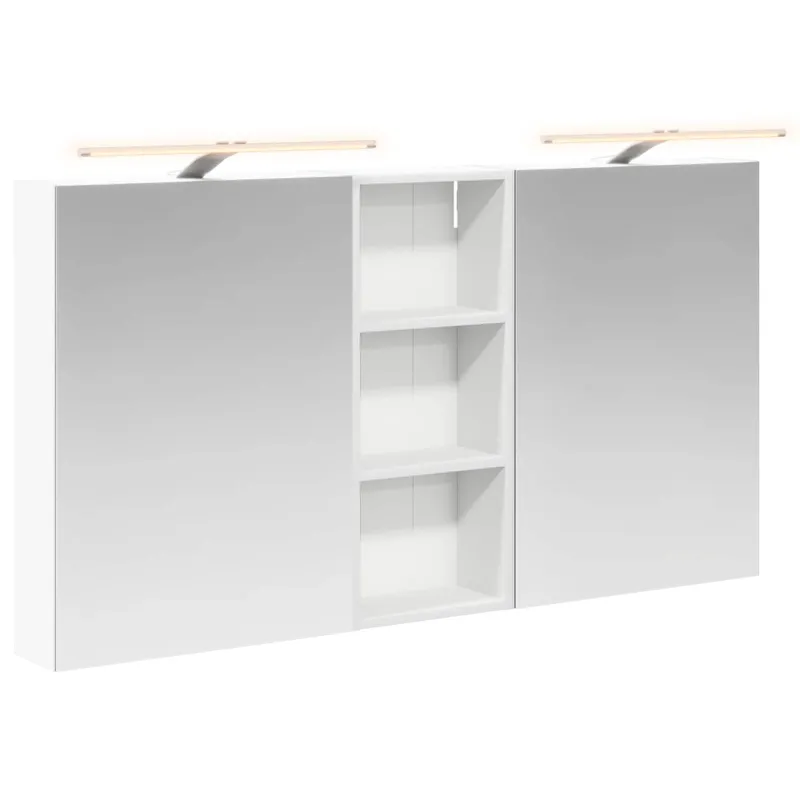 Vonios spintos komplektas su lentyna 3 pcs 130 x 14,5 x 70 cm