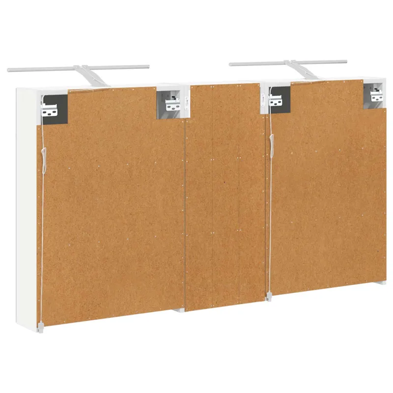 Vonios spintos komplektas su lentyna 3 pcs 130 x 14,5 x 70 cm