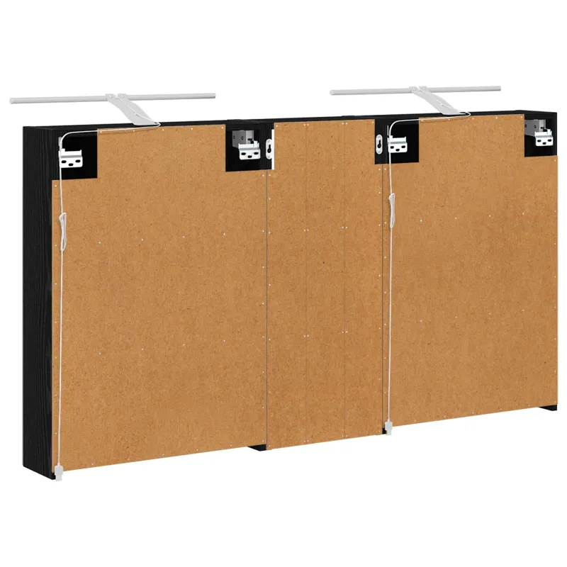 Vonios spintos komplektas su lentyna 3 pcs 130 x 14,5 x 70 cm