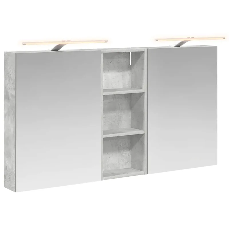 Vonios spintos komplektas su lentyna 3 pcs 130 x 14,5 x 70 cm