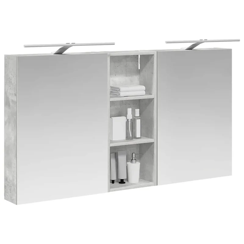 Vonios spintos komplektas su lentyna 3 pcs 130 x 14,5 x 70 cm