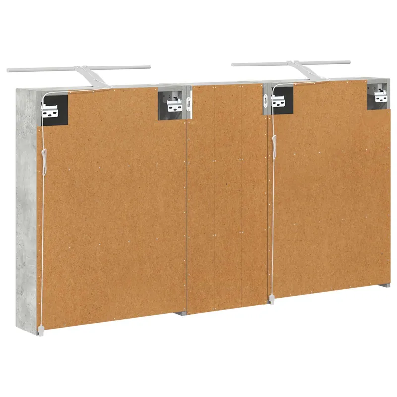 Vonios spintos komplektas su lentyna 3 pcs 130 x 14,5 x 70 cm