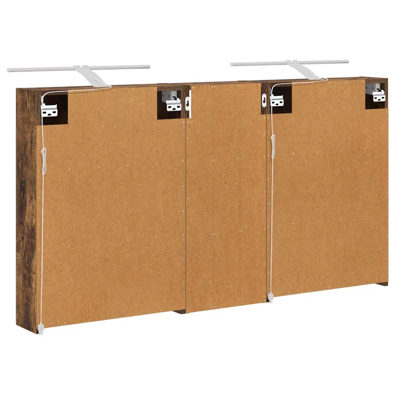 Vonios spintos komplektas su lentyna 3 pcs 130 x 14,5 x 70 cm