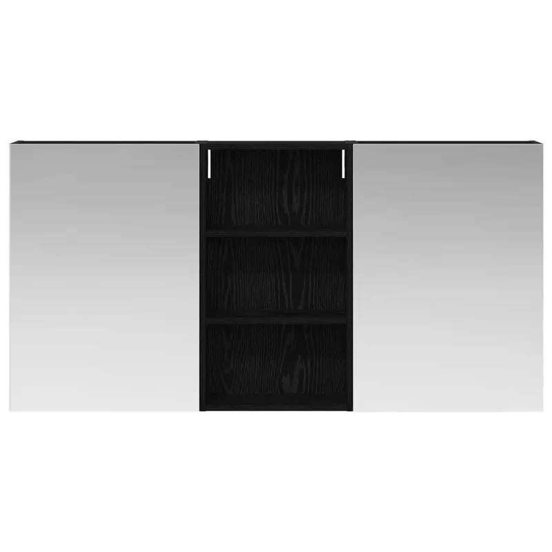 Vonios spintos komplektas su lentyna 3 pcs 140 x 14,5 x 70 cm