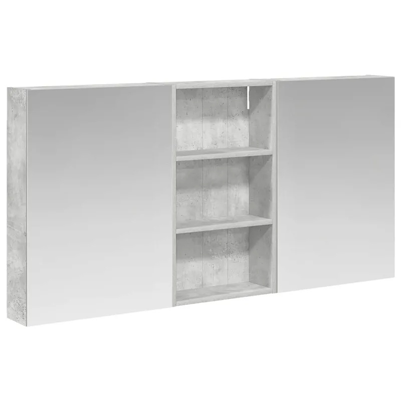 Vonios spintos komplektas su lentyna 3 pcs 140 x 14,5 x 70 cm