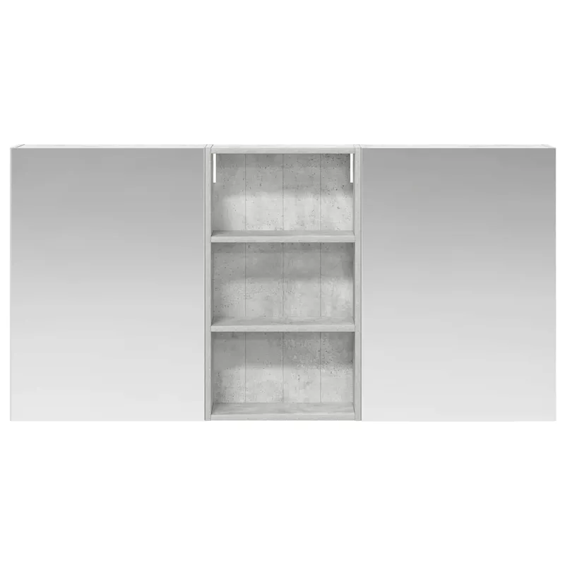 Vonios spintos komplektas su lentyna 3 pcs 140 x 14,5 x 70 cm