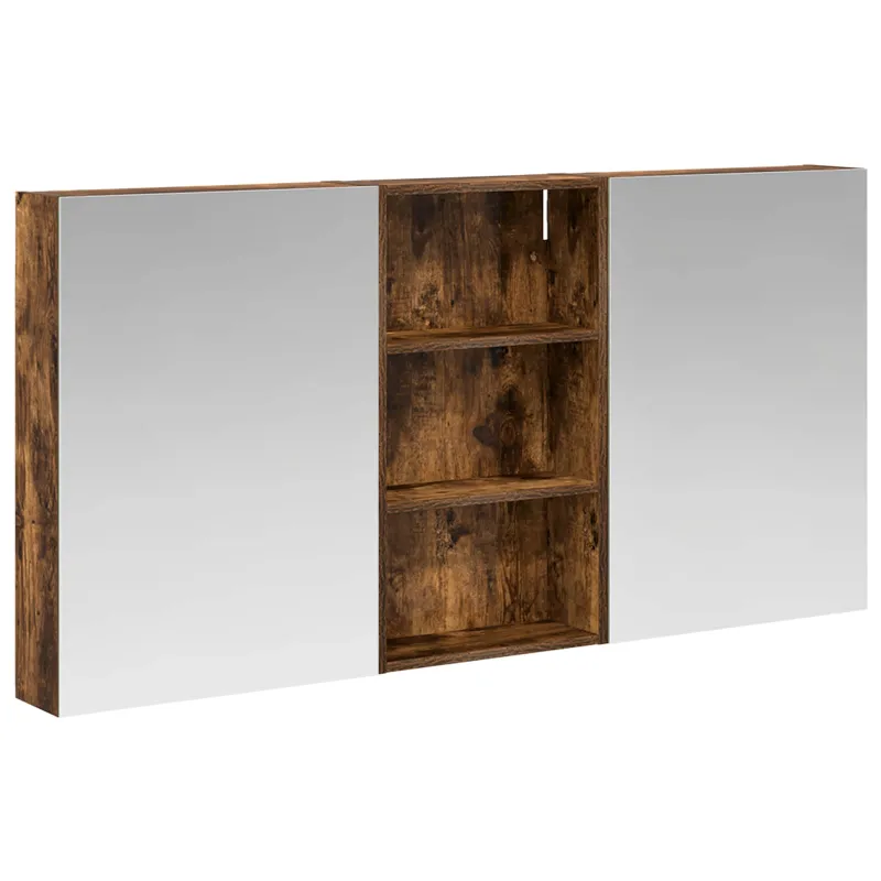 Vonios spintos komplektas su lentyna 3 pcs 140 x 14,5 x 70 cm
