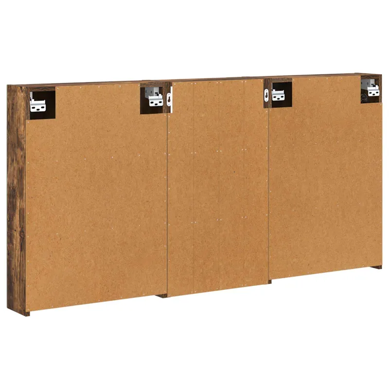 Vonios spintos komplektas su lentyna 3 pcs 140 x 14,5 x 70 cm
