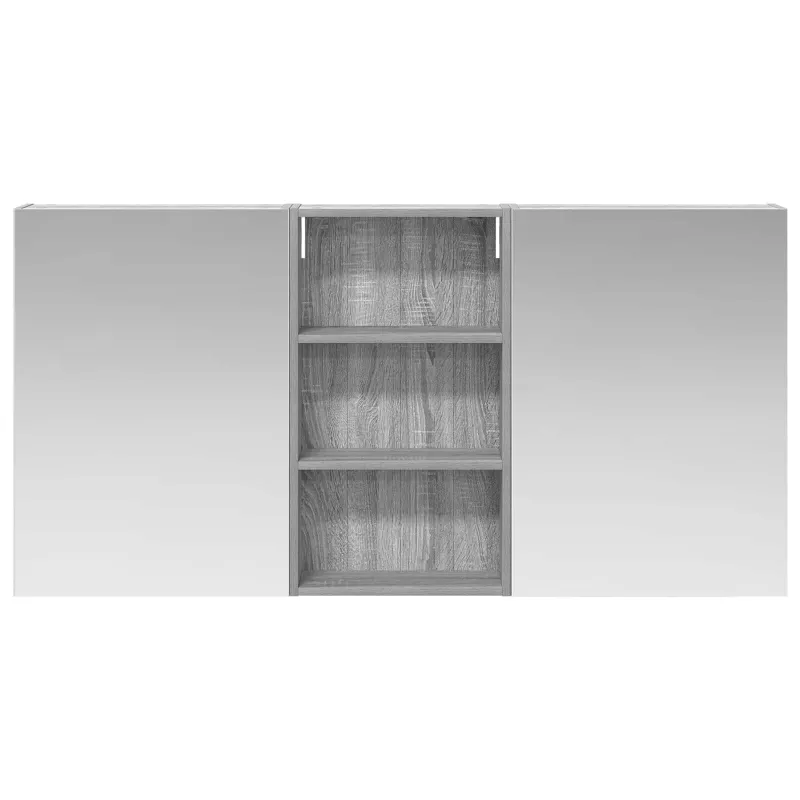 Vonios spintos komplektas su lentyna 3 pcs 140 x 14,5 x 70 cm