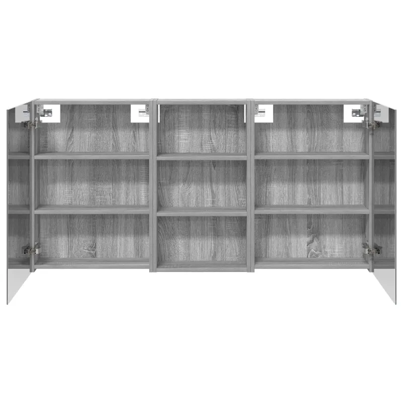 Vonios spintos komplektas su lentyna 3 pcs 140 x 14,5 x 70 cm