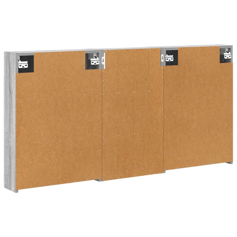 Vonios spintos komplektas su lentyna 3 pcs 140 x 14,5 x 70 cm