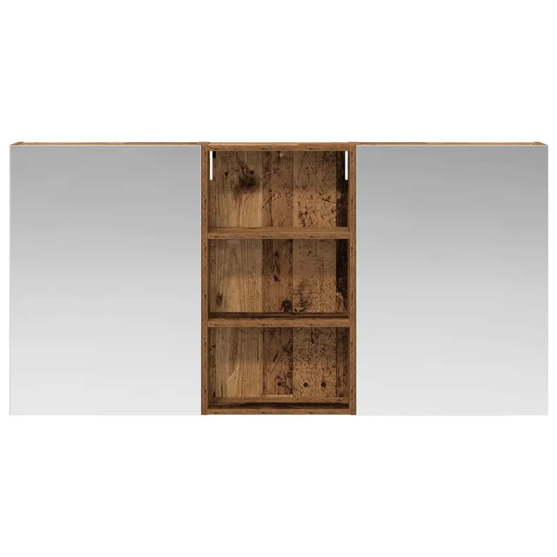 Vonios spintos komplektas su lentyna 3 pcs 140 x 14,5 x 70 cm