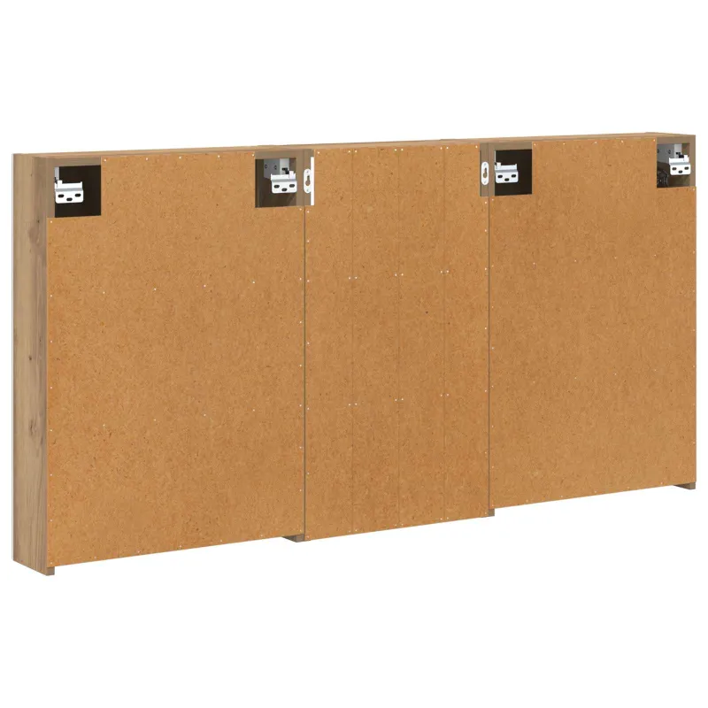 Vonios spintos komplektas su lentyna 3 pcs 140 x 14,5 x 70 cm