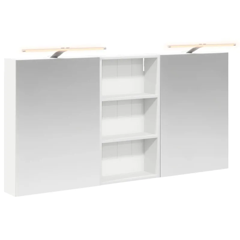 Vonios spintos komplektas su lentyna 3 pcs 140 x 14,5 x 70 cm