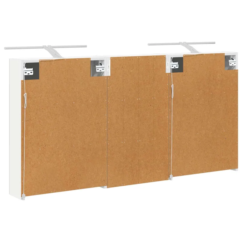 Vonios spintos komplektas su lentyna 3 pcs 140 x 14,5 x 70 cm