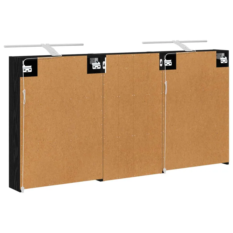 Vonios spintos komplektas su lentyna 3 pcs 140 x 14,5 x 70 cm